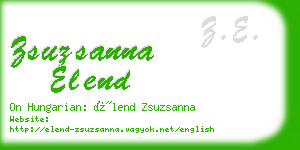 zsuzsanna elend business card